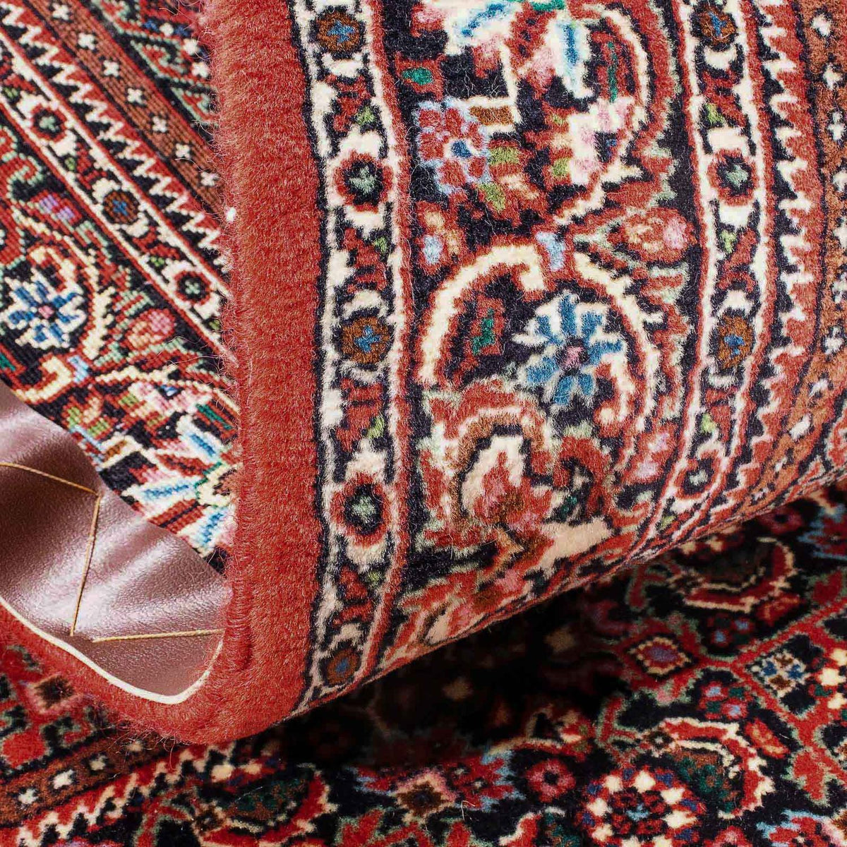 Alfombra persa - Bidjar - 142 x 70 cm - rojo