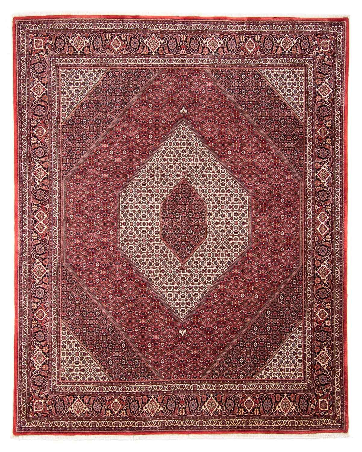Alfombra persa - Bidjar - 314 x 253 cm - rojo oscuro