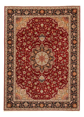 Alfombra Persa - Tabriz - Real - 342 x 251 cm - rojo oscuro