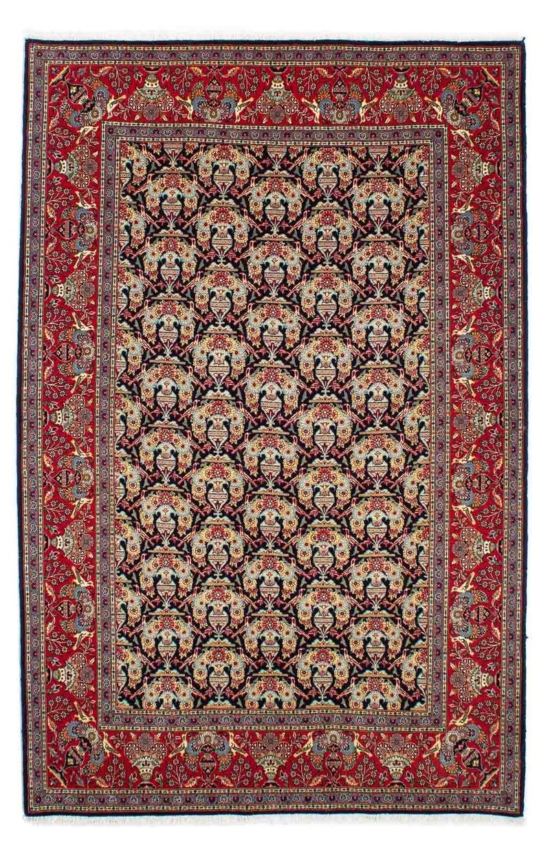 Alfombra persa - Keshan - 223 x 145 cm - azul oscuro