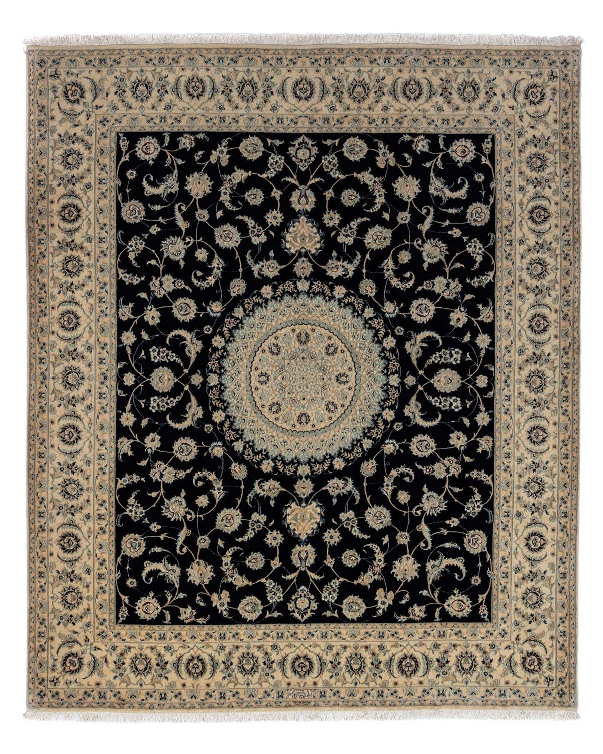 Alfombra Persa - Nain - Real - 300 x 247 cm - negro