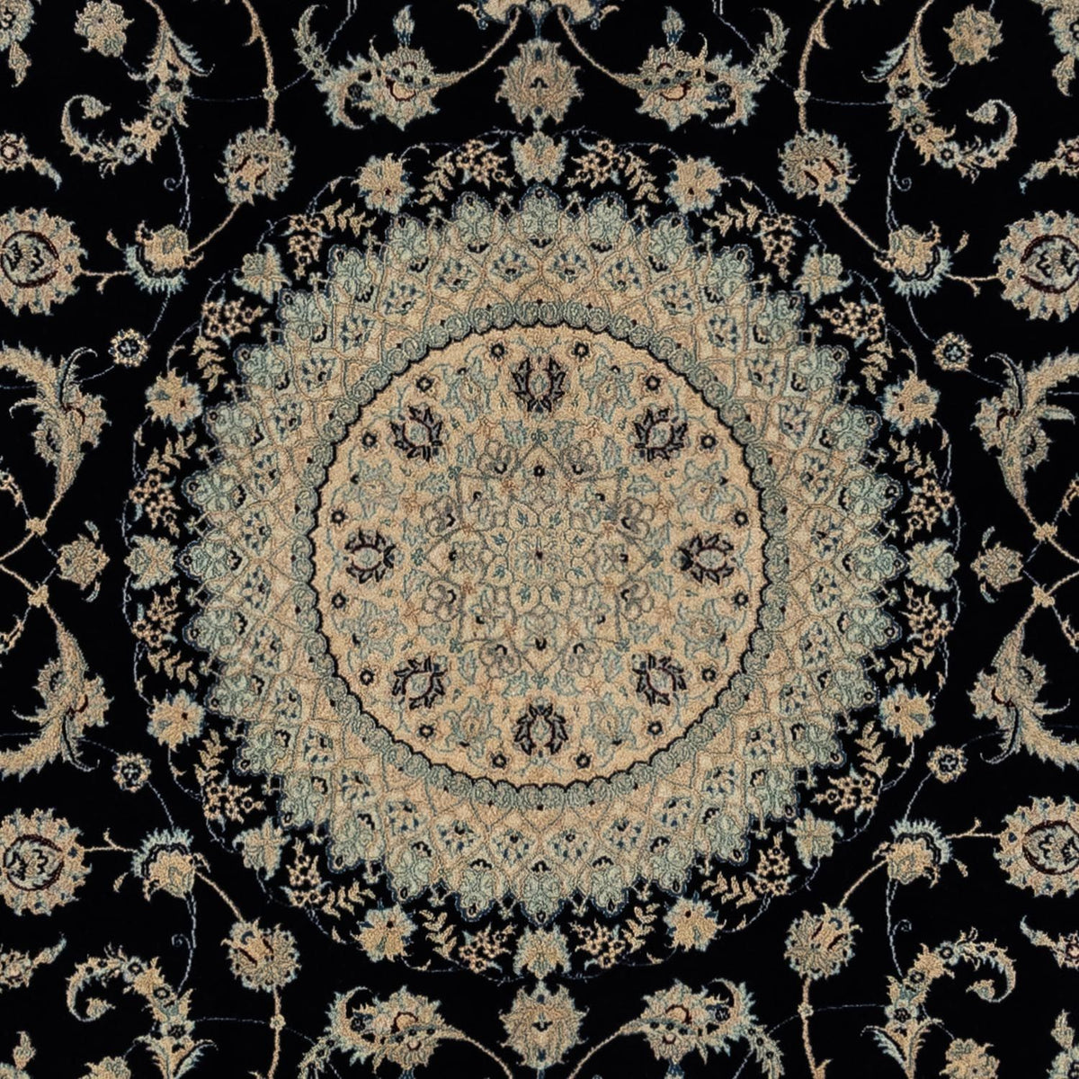 Alfombra Persa - Nain - Real - 300 x 247 cm - negro