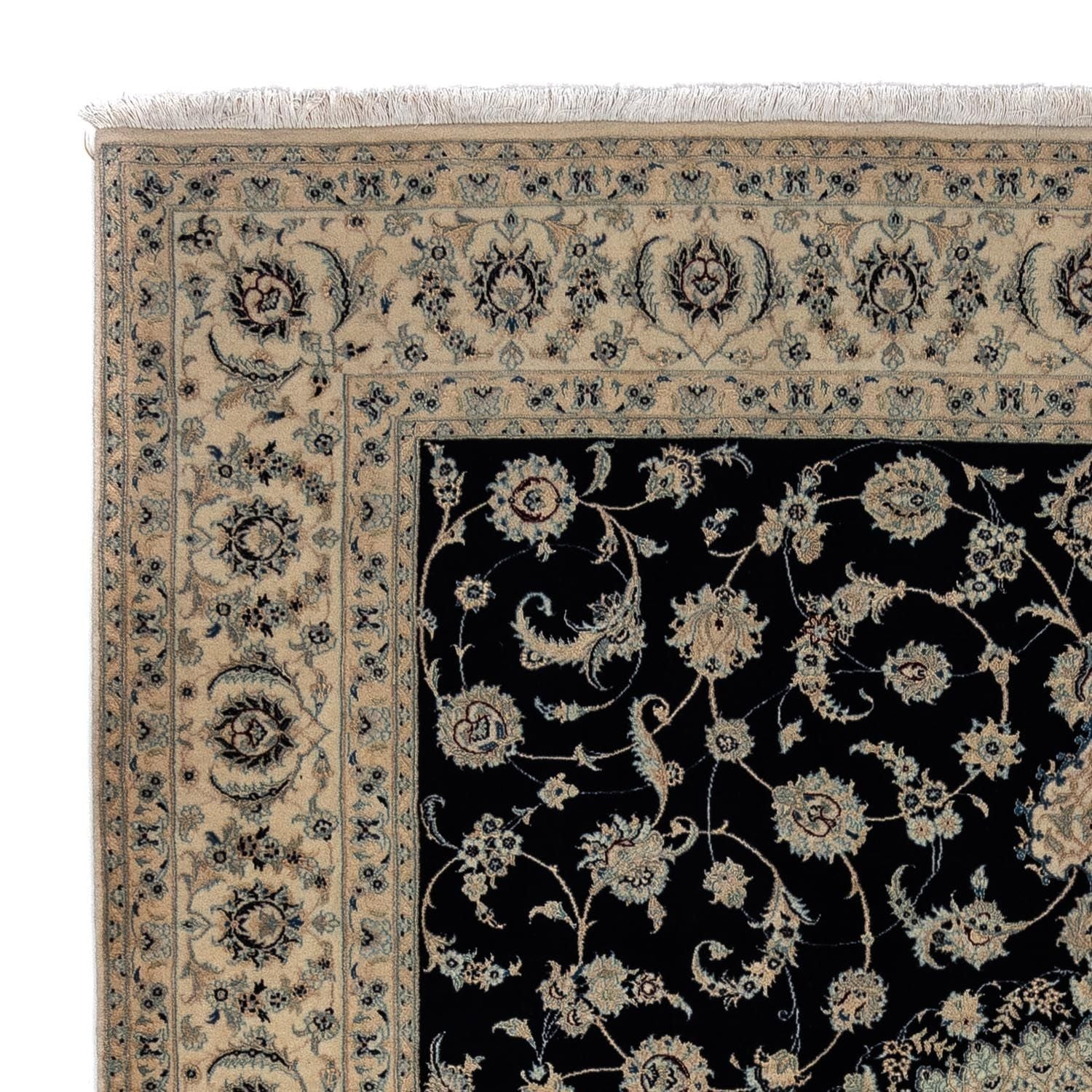 Alfombra Persa - Nain - Real - 300 x 247 cm - negro