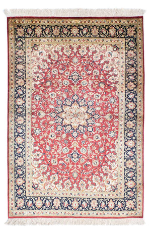 Alfombra persa - Ghom - 151 x 100 cm - rojo