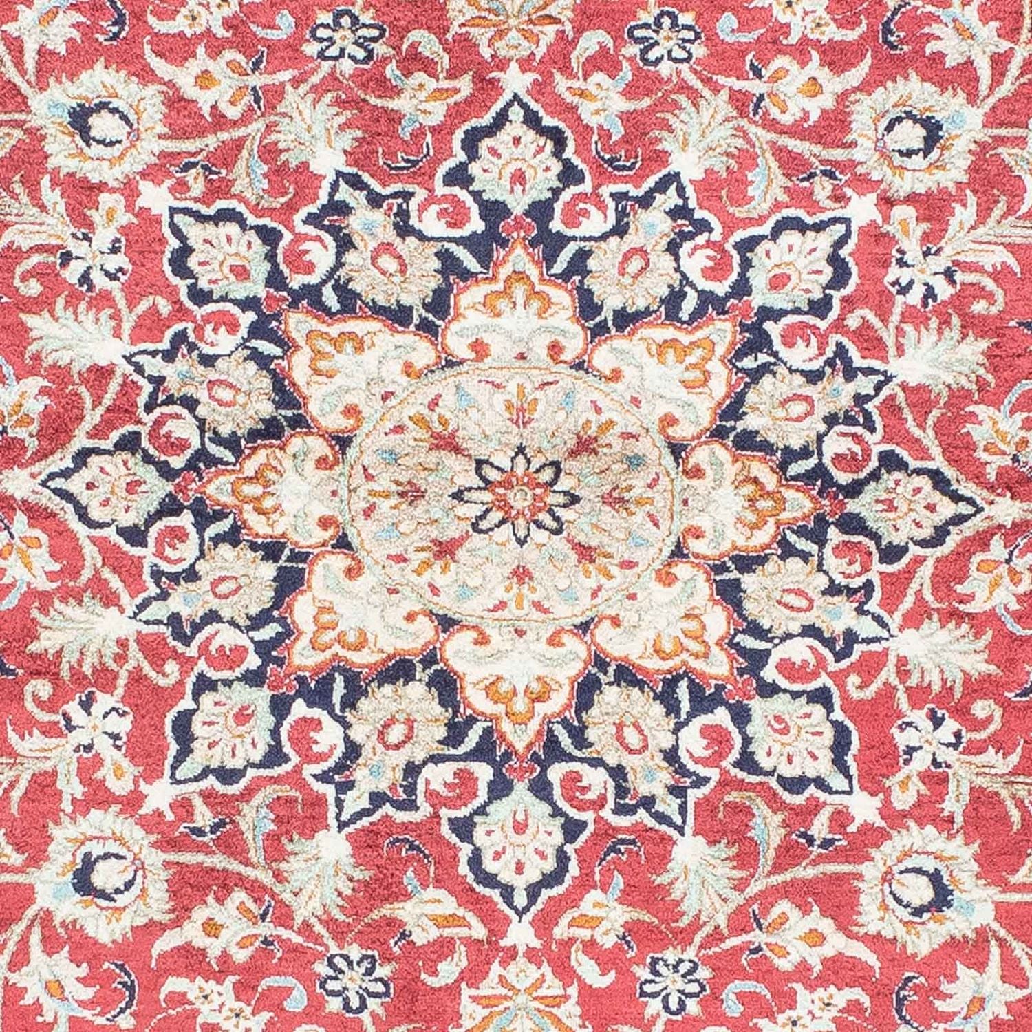Alfombra persa - Ghom - 151 x 100 cm - rojo