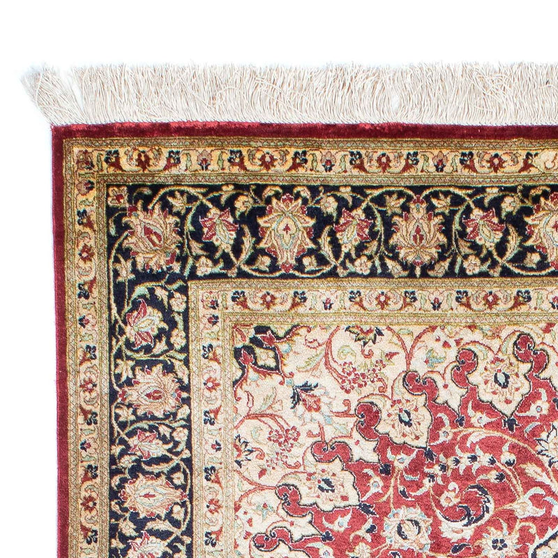 Alfombra persa - Ghom - 151 x 100 cm - rojo