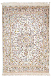 Alfombra persa - Ghom - 147 x 100 cm - beige