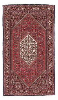 Alfombra persa - Bidjar - 148 x 81 cm - rojo