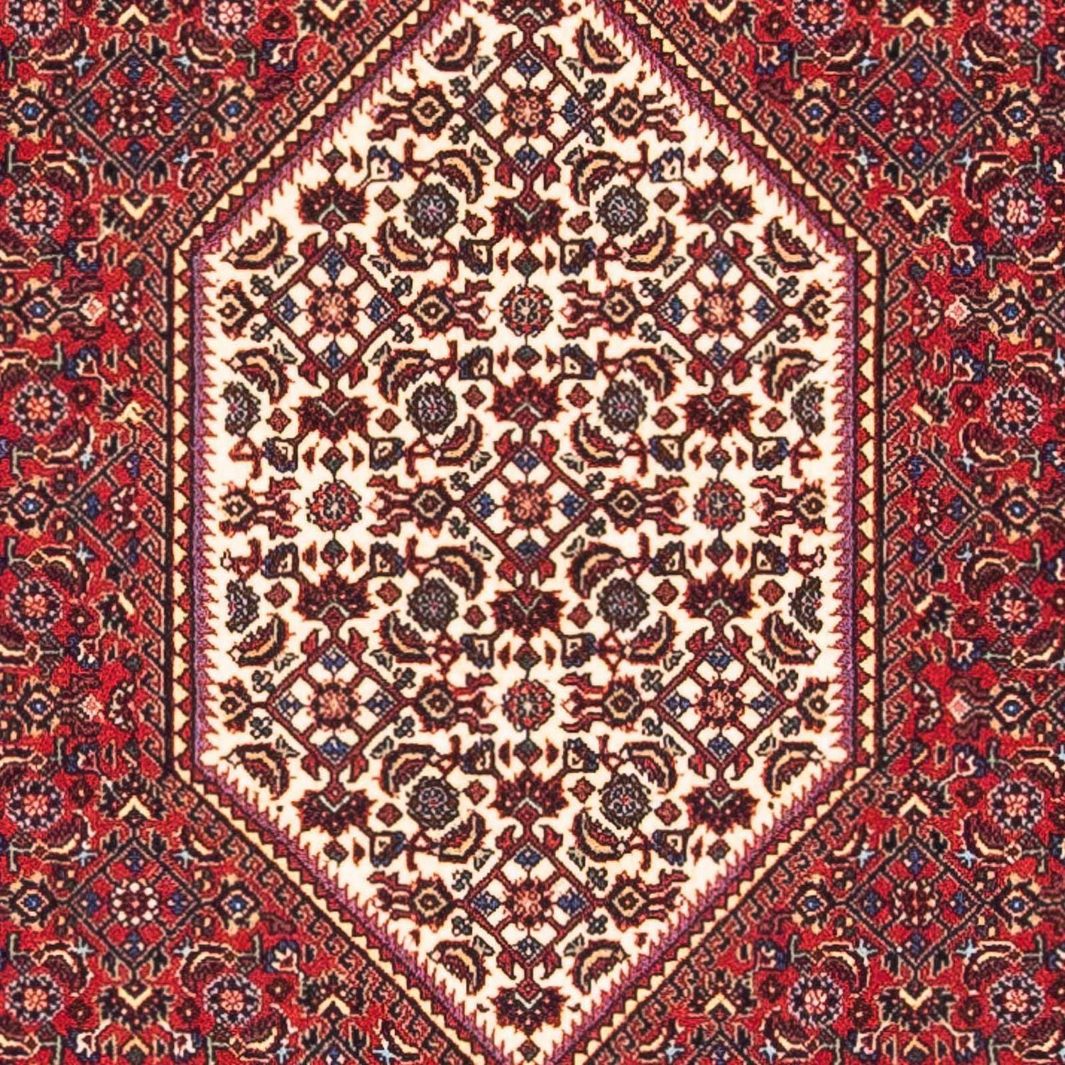Alfombra persa - Bidjar - 148 x 81 cm - rojo