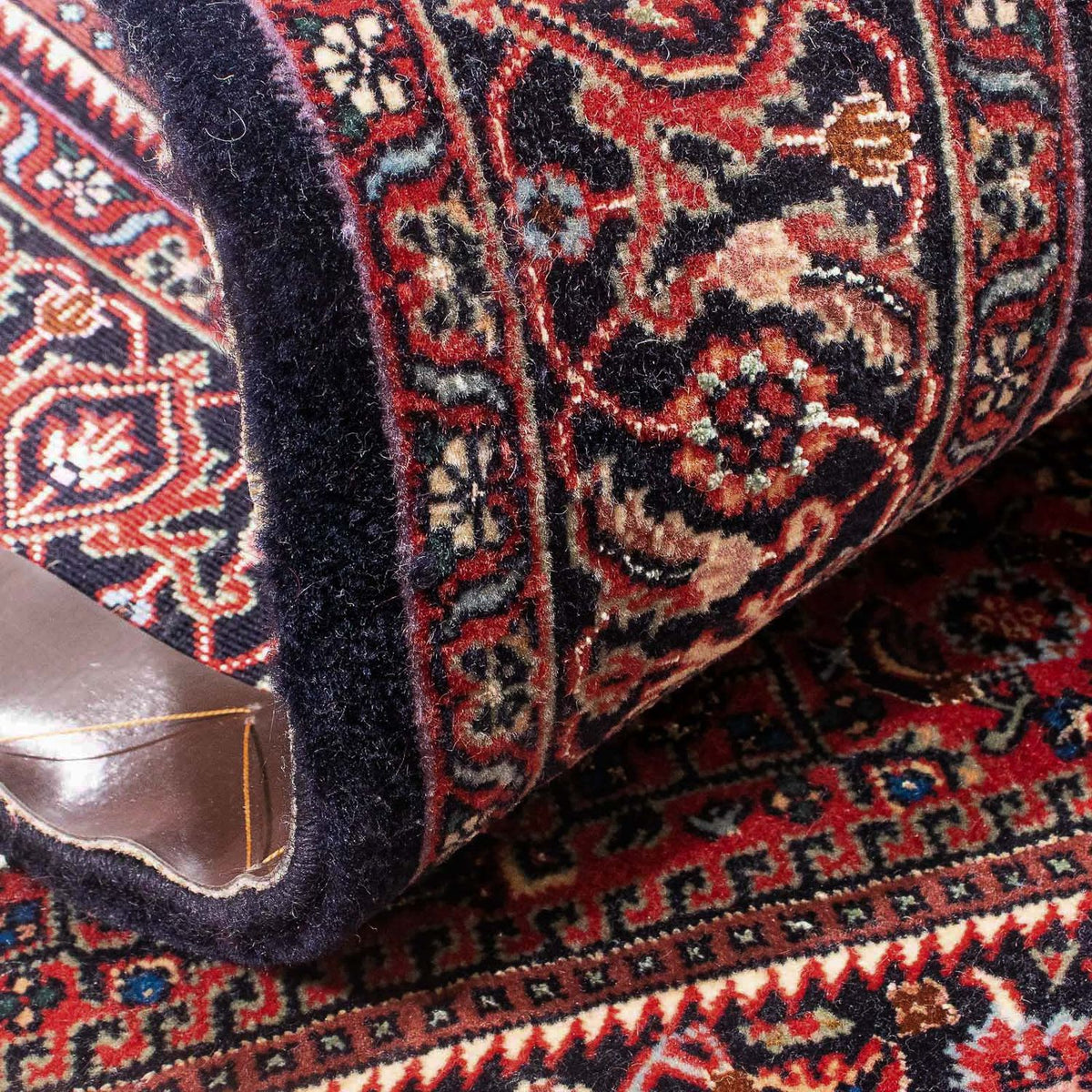 Alfombra persa - Bidjar - 148 x 81 cm - rojo