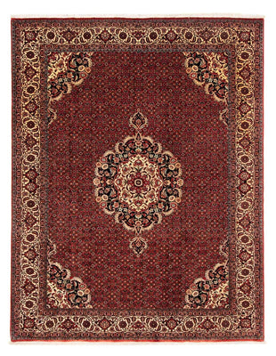 Alfombra persa - Bidjar - 272 x 204 cm - rojo oscuro