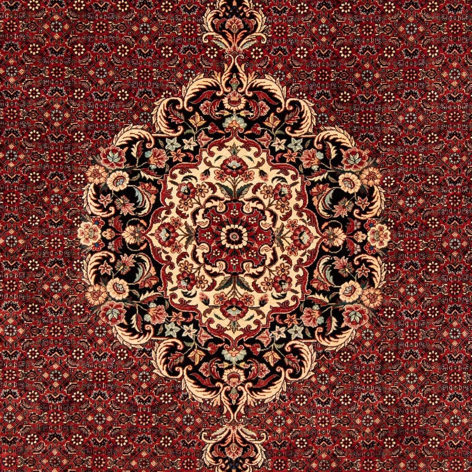 Alfombra persa - Bidjar - 272 x 204 cm - rojo oscuro