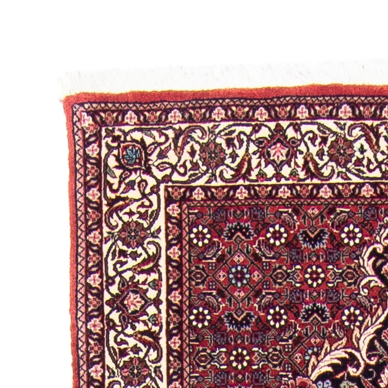 Alfombra de pasillo Alfombra persa - Bidjar - 363 x 83 cm - rojo oscuro