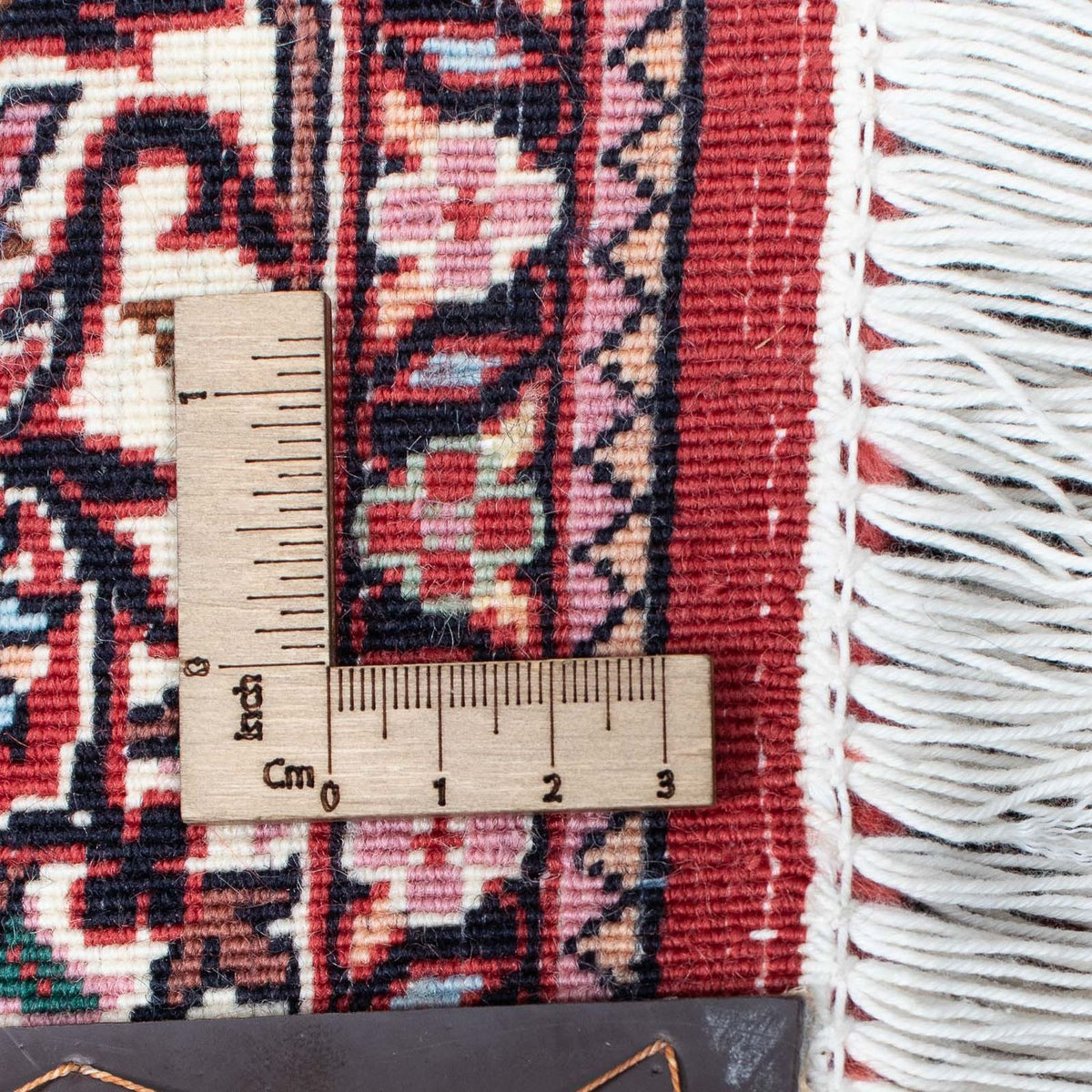 Alfombra de pasillo Alfombra persa - Bidjar - 363 x 83 cm - rojo oscuro