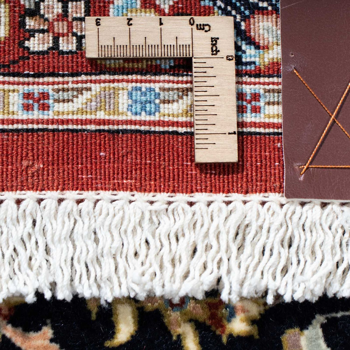 Alfombra de pasillo Alfombra persa - Ghom - 200 x 52 cm - verde