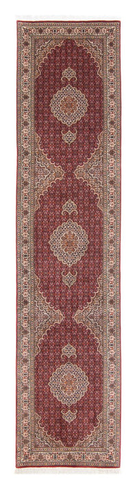 Alfombra de pasillo Alfombra persa - Tabriz - 351 x 83 cm - rojo oscuro