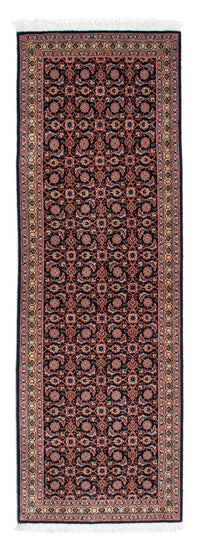 Alfombra de pasillo Alfombra persa - Tabriz - 210 x 75 cm - azul oscuro