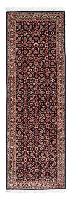 Alfombra de pasillo Alfombra persa - Tabriz - 210 x 75 cm - azul oscuro