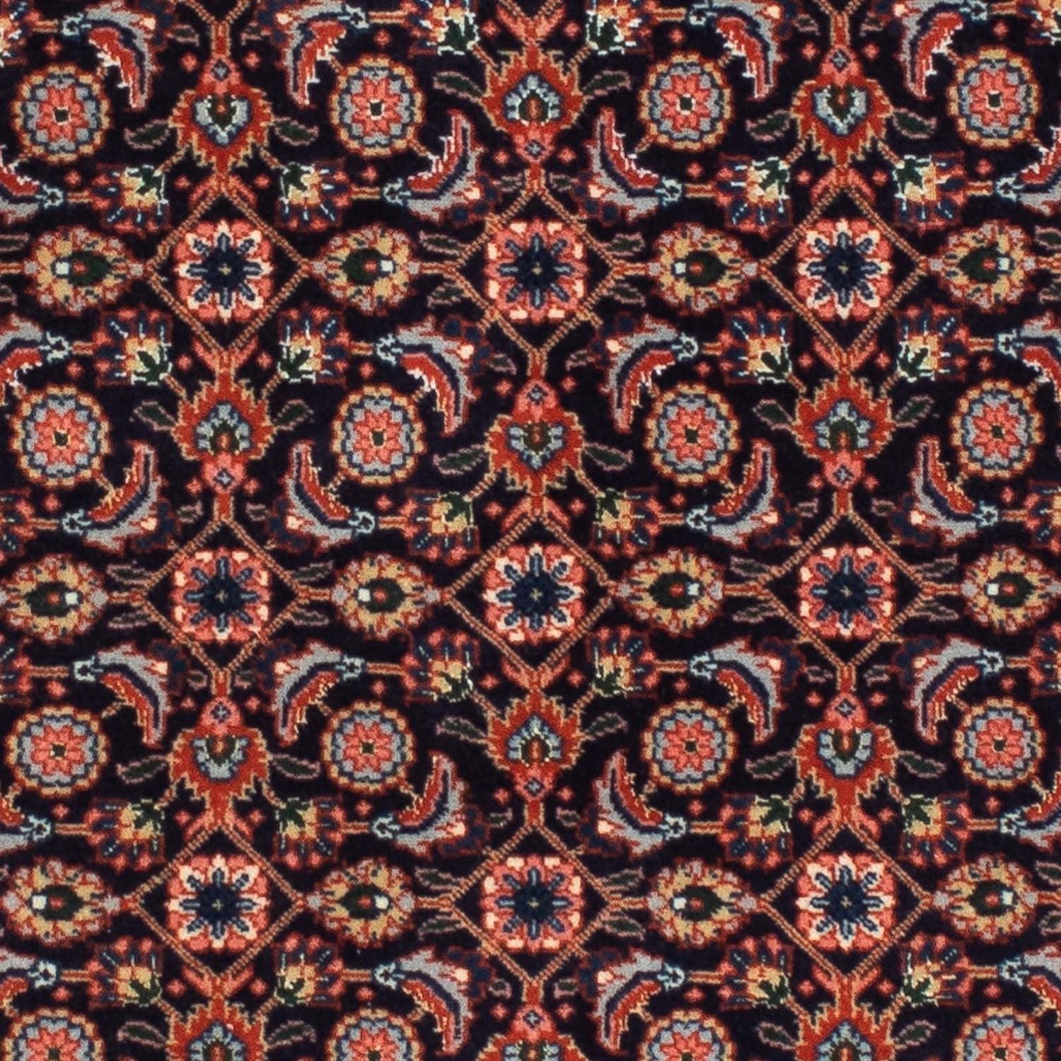 Alfombra de pasillo Alfombra persa - Tabriz - 210 x 75 cm - azul oscuro
