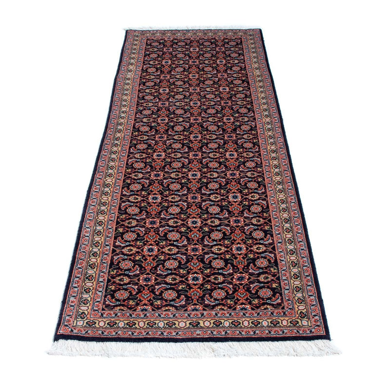 Alfombra de pasillo Alfombra persa - Tabriz - 210 x 75 cm - azul oscuro