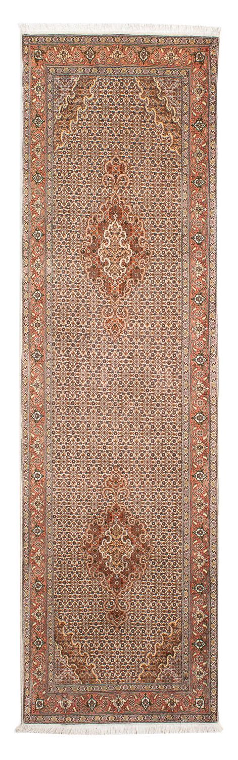 Alfombra de pasillo Alfombra persa - Tabriz - 302 x 85 cm - marrón claro