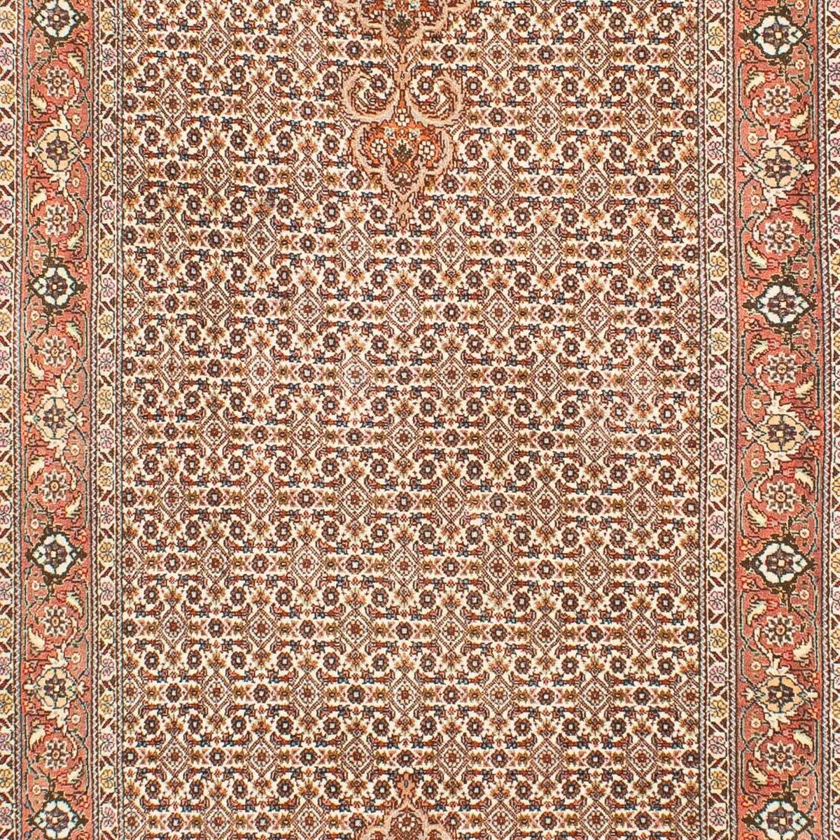 Alfombra de pasillo Alfombra persa - Tabriz - 302 x 85 cm - marrón claro