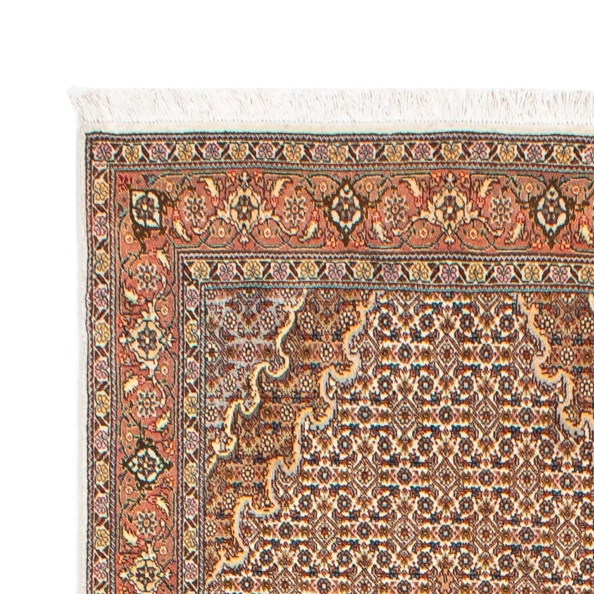 Alfombra de pasillo Alfombra persa - Tabriz - 302 x 85 cm - marrón claro