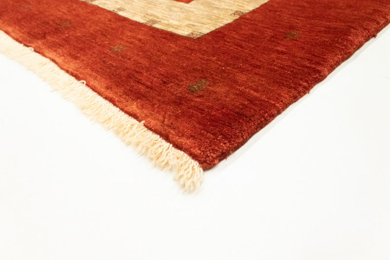 Alfombra Gabbeh - Loribaft Persa - 215 x 180 cm - rojo