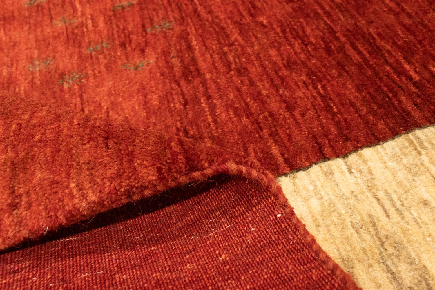 Alfombra Gabbeh - Loribaft Persa - 215 x 180 cm - rojo