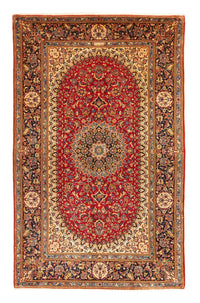 Alfombra persa - Keshan - 218 x 140 cm - rojo