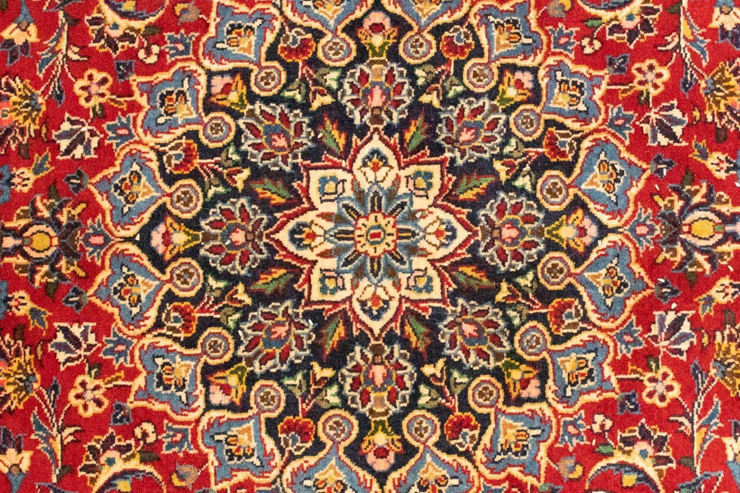 Alfombra persa - Keshan - 218 x 140 cm - rojo