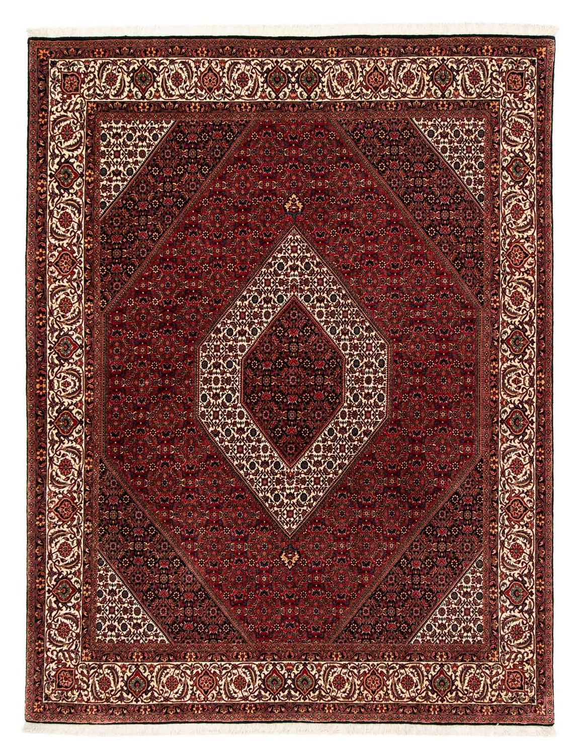 Alfombra persa - Bidjar - 250 x 200 cm - rojo oscuro
