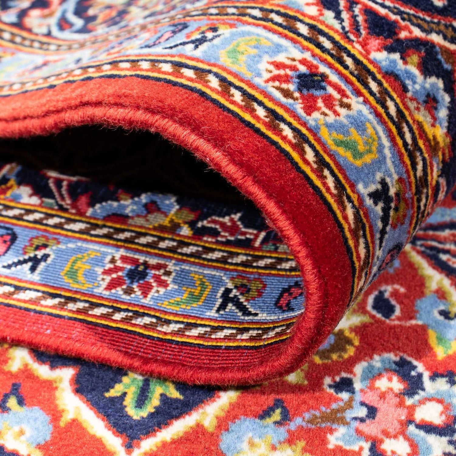 Alfombra persa - Keshan - 216 x 142 cm - rojo