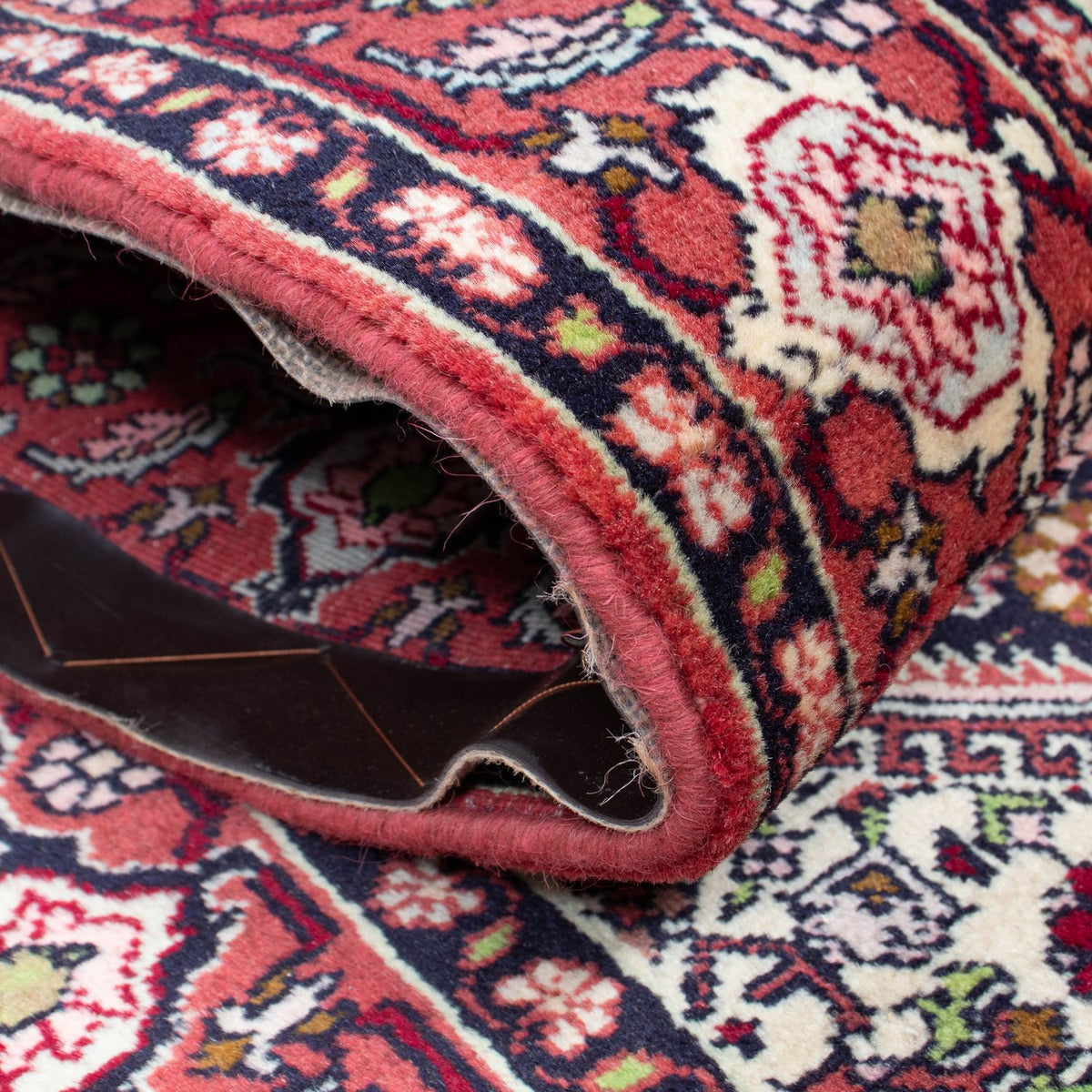 Alfombra de pasillo Alfombra persa - Bidjar - 308 x 81 cm - rojo