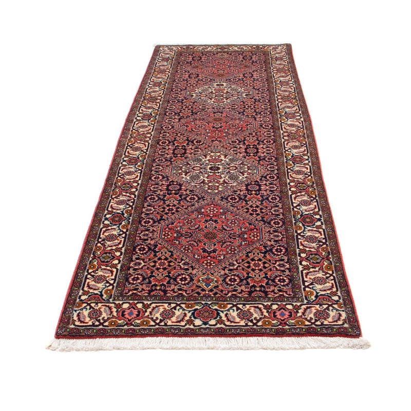Alfombra de pasillo Alfombra persa - Bidjar - 258 x 83 cm - rojo claro