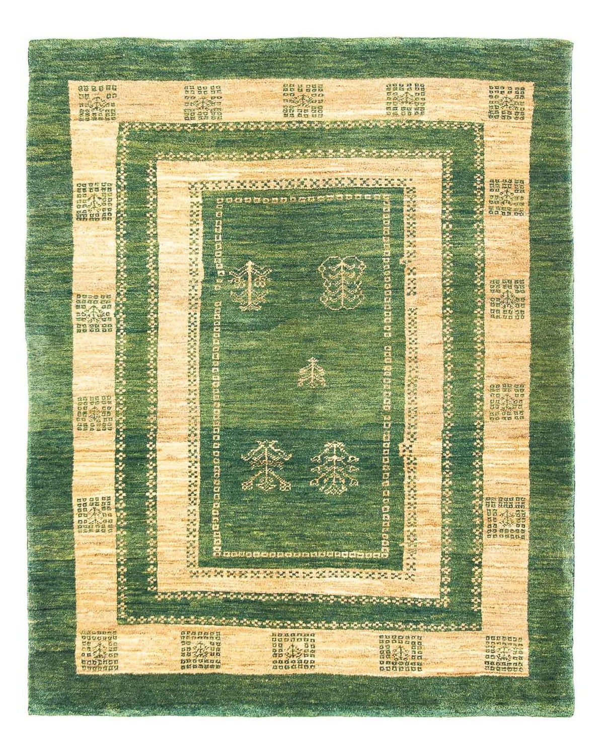 Alfombra Gabbeh - Persa - 188 x 151 cm - verde