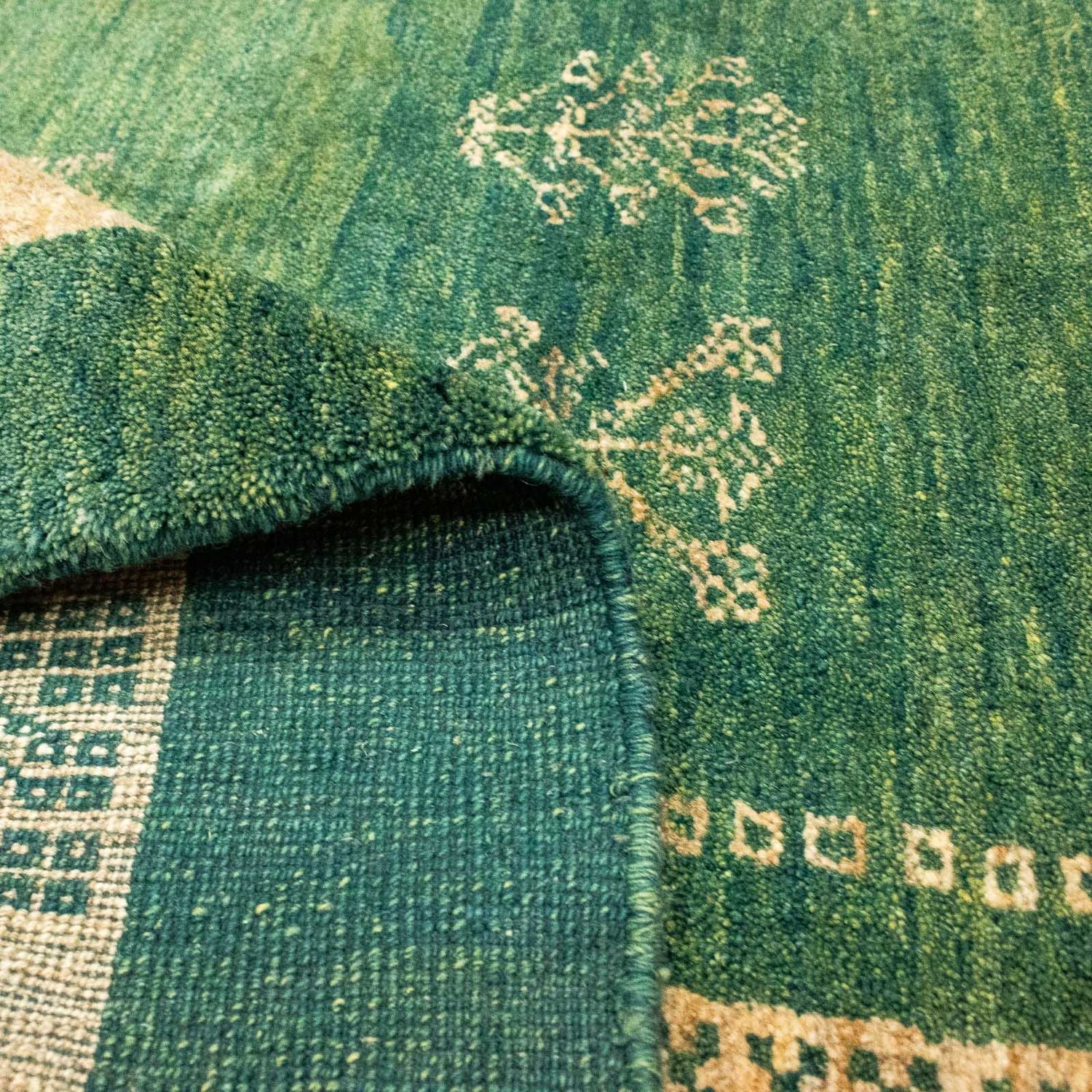 Alfombra Gabbeh - Persa - 188 x 151 cm - verde