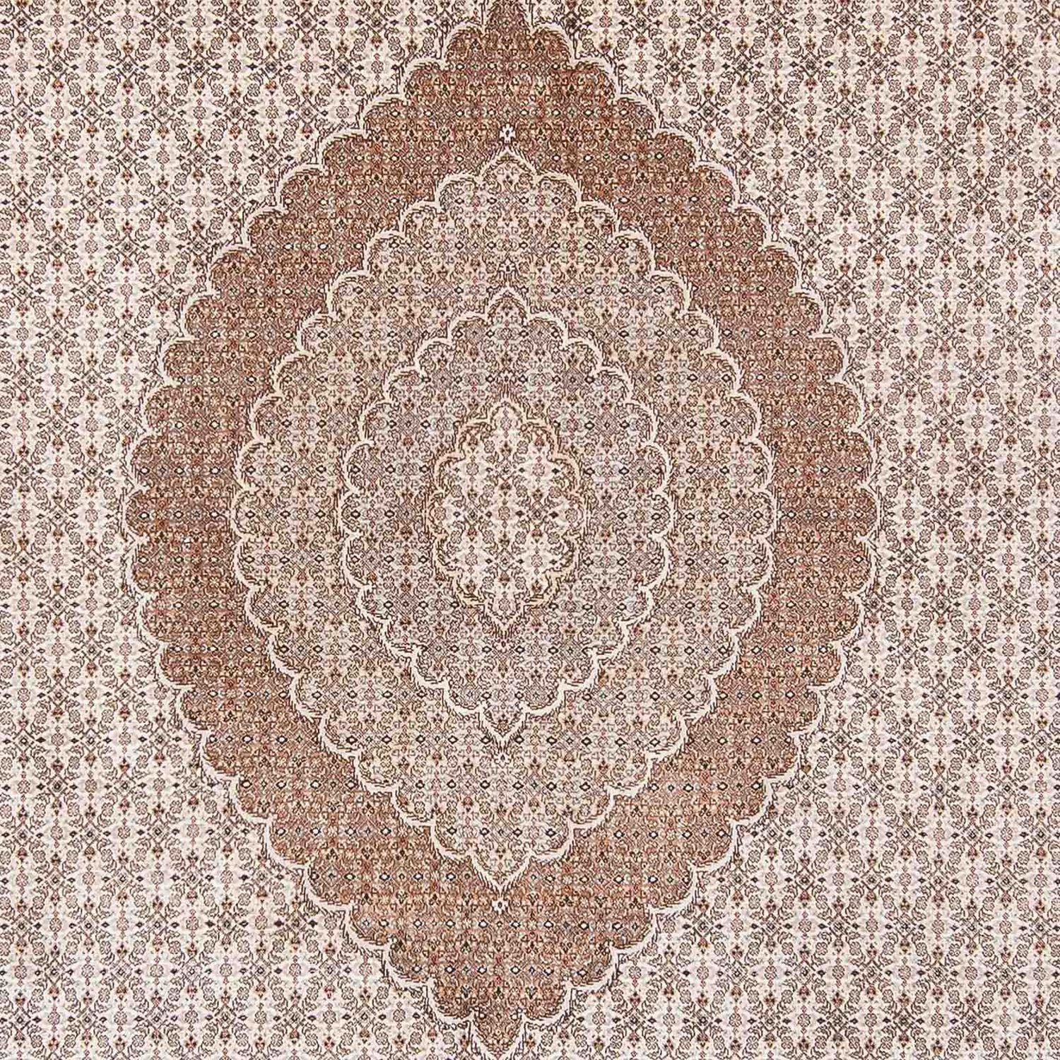 Alfombra persa - Tabriz - 355 x 248 cm - marrón claro