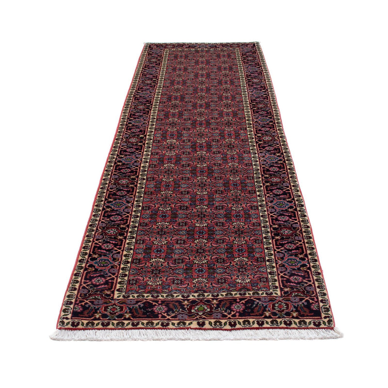 Alfombra de pasillo Alfombra persa - Bidjar - 294 x 84 cm - rojo oscuro