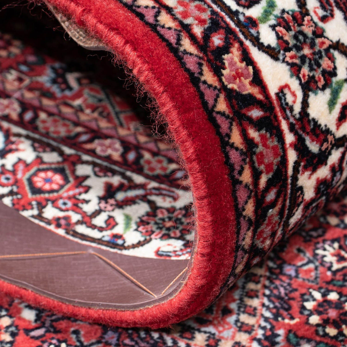 Alfombra de pasillo Alfombra persa - Bidjar - 264 x 72 cm - rojo