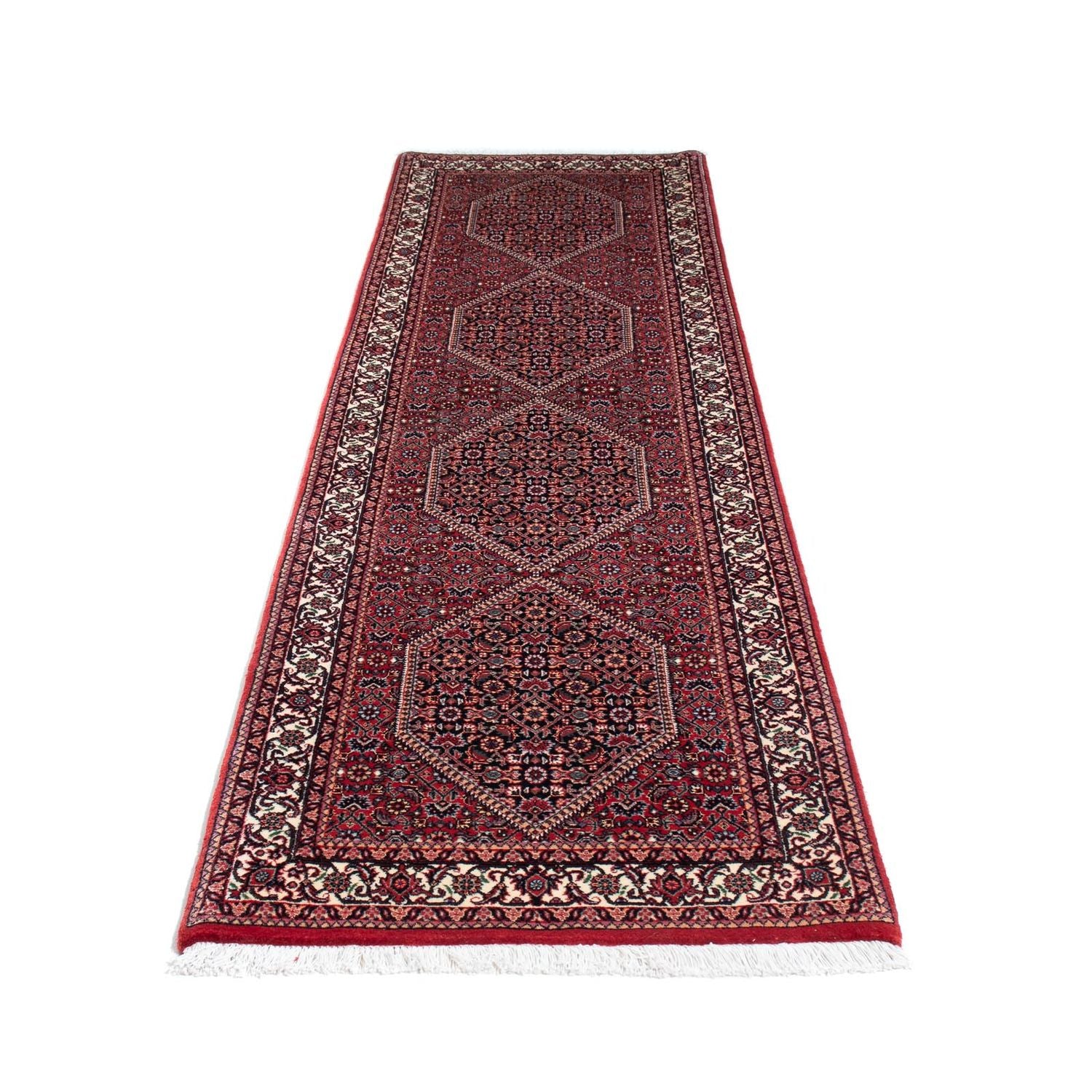 Alfombra de pasillo Alfombra persa - Bidjar - 264 x 72 cm - rojo