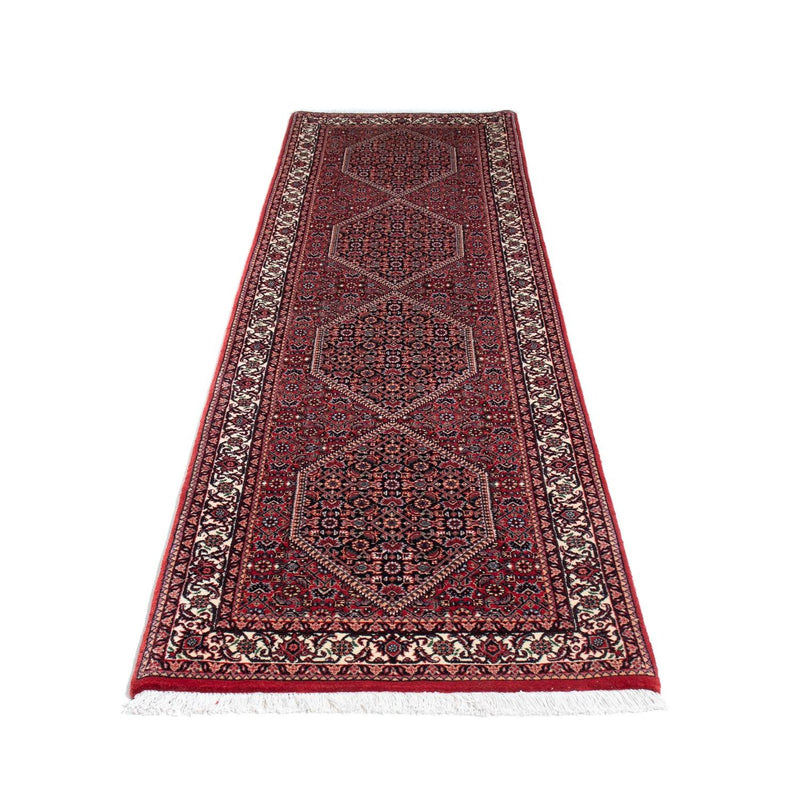 Alfombra de pasillo Alfombra persa - Bidjar - 264 x 72 cm - rojo