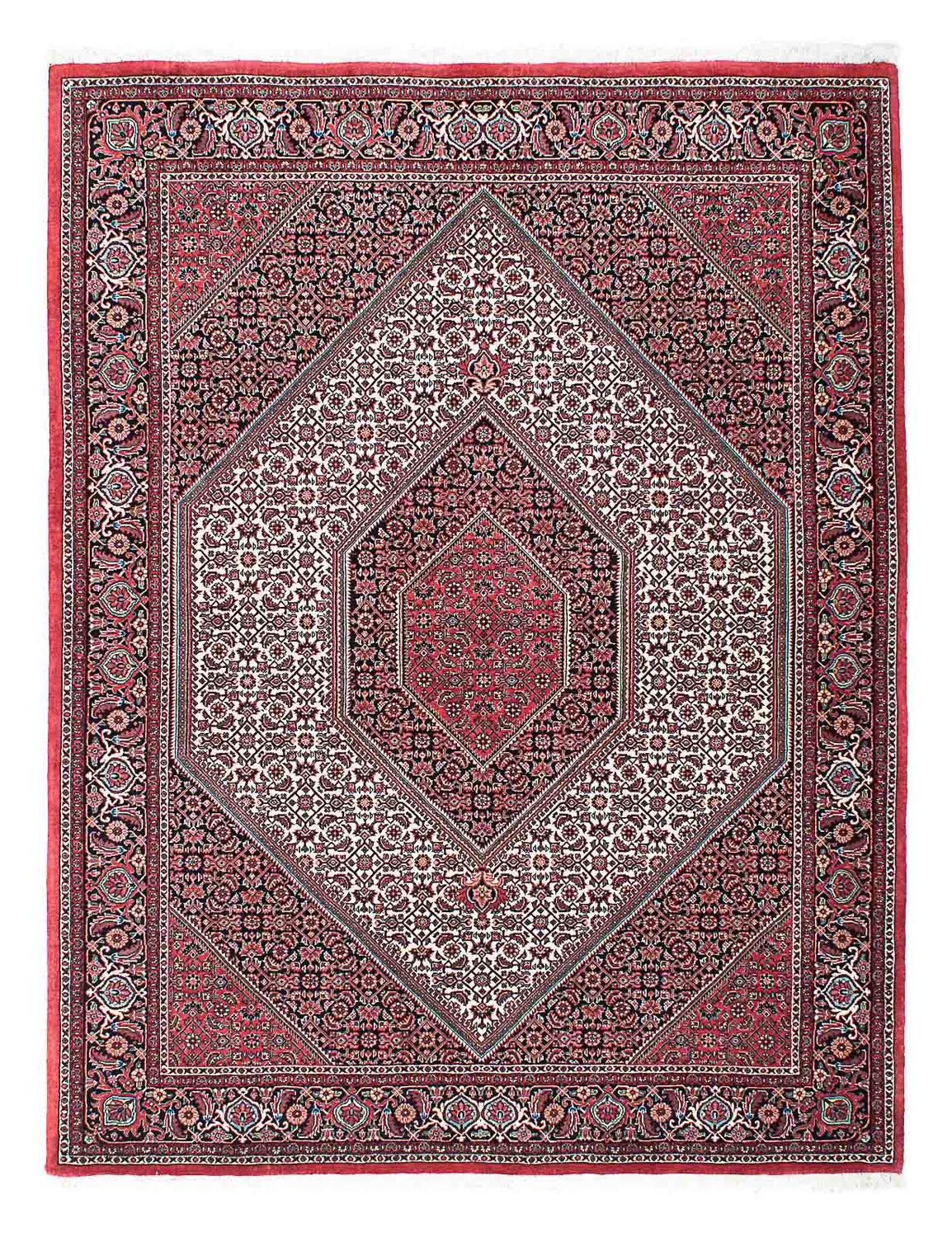 Alfombra persa - Bidjar - 202 x 152 cm - rojo claro