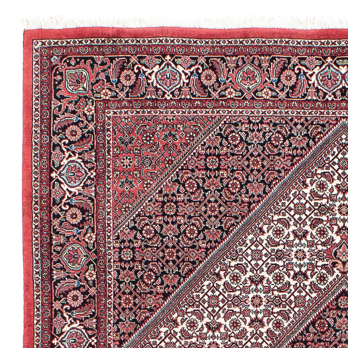 Alfombra persa - Bidjar - 202 x 152 cm - rojo claro