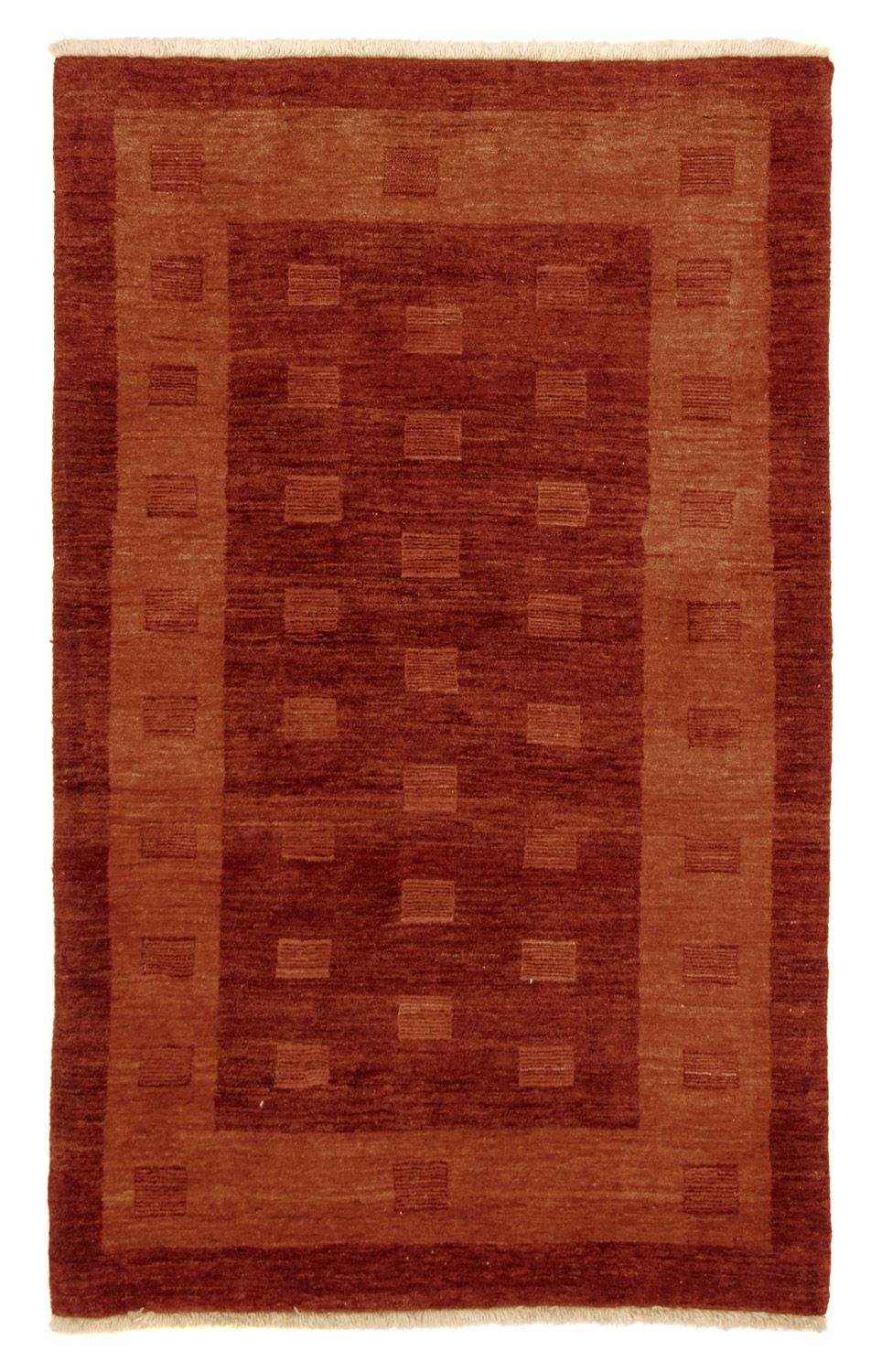 Alfombra Gabbeh - Persa - 191 x 120 cm - rojo oscuro