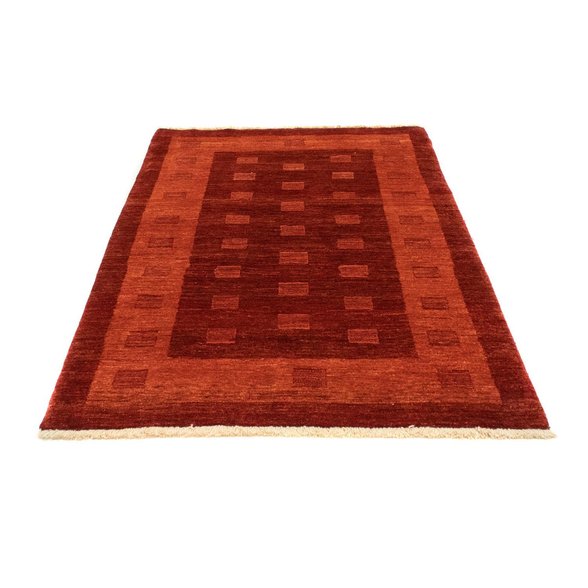 Alfombra Gabbeh - Persa - 191 x 120 cm - rojo oscuro