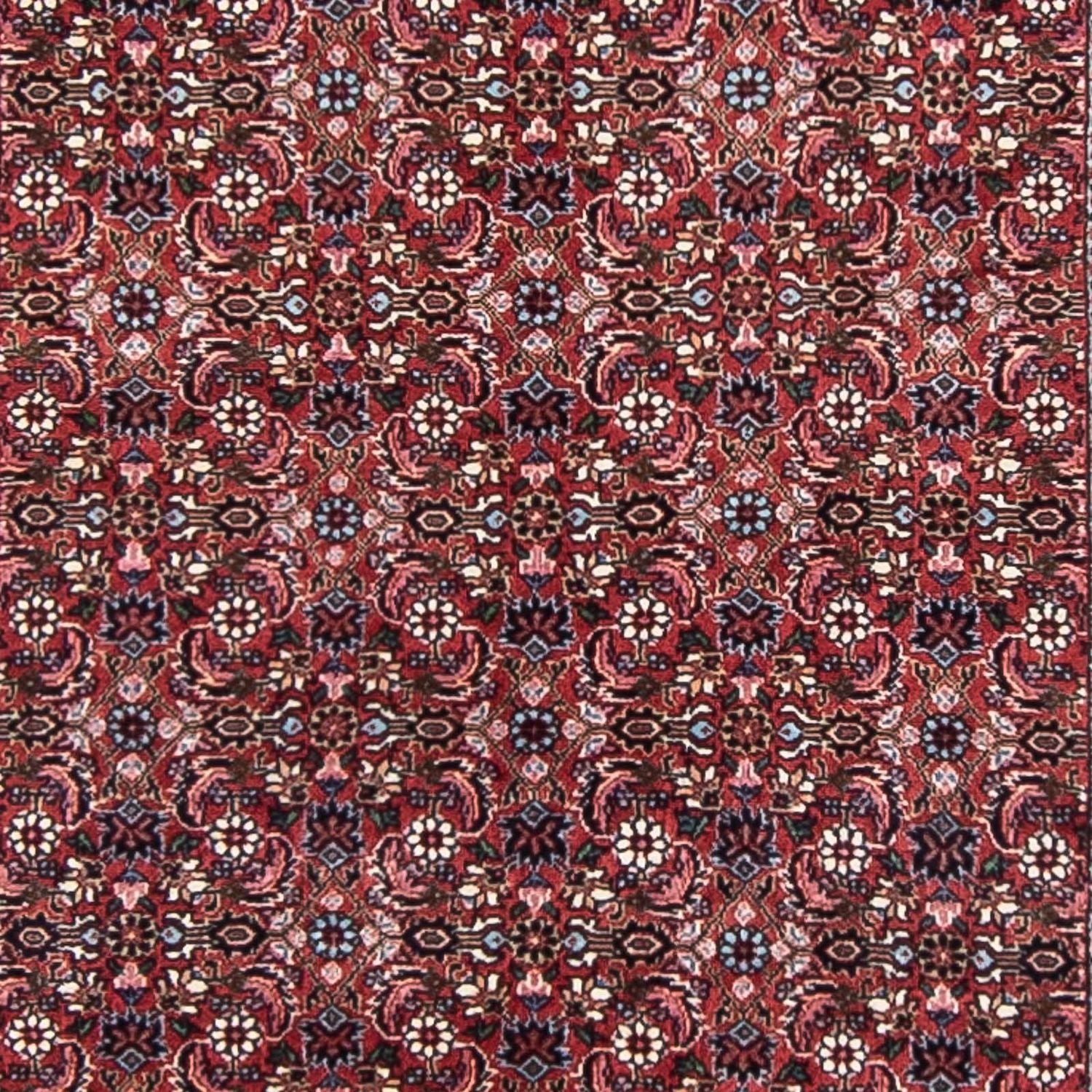 Alfombra de pasillo Alfombra persa - Bidjar - 385 x 84 cm - rojo oscuro