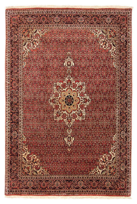 Alfombra persa - Bidjar - 232 x 170 cm - rojo oscuro