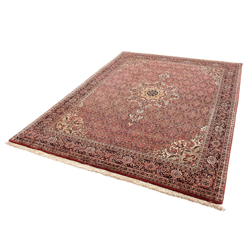 Alfombra persa - Bidjar - 232 x 170 cm - rojo oscuro