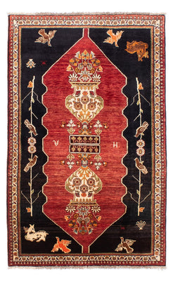 Alfombra persa - Nómada - 202 x 127 cm - azul oscuro